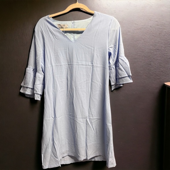 Twirl & Stun: The Perfect Summer Shift Dress! 🌟👗 NWT, Pale Blue, Size Medium - Picture 11 of 14